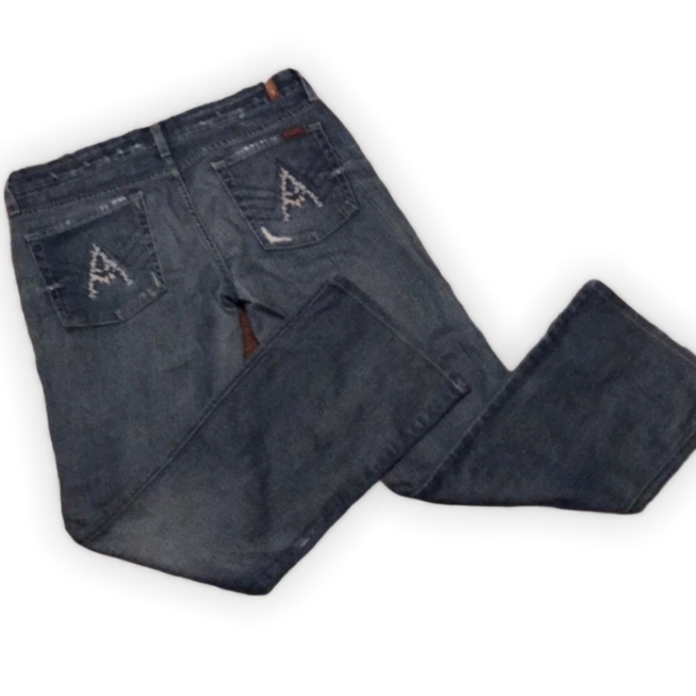 41. 7 FAM A-Pocket Jeans Blue Sz 32 Bootcut